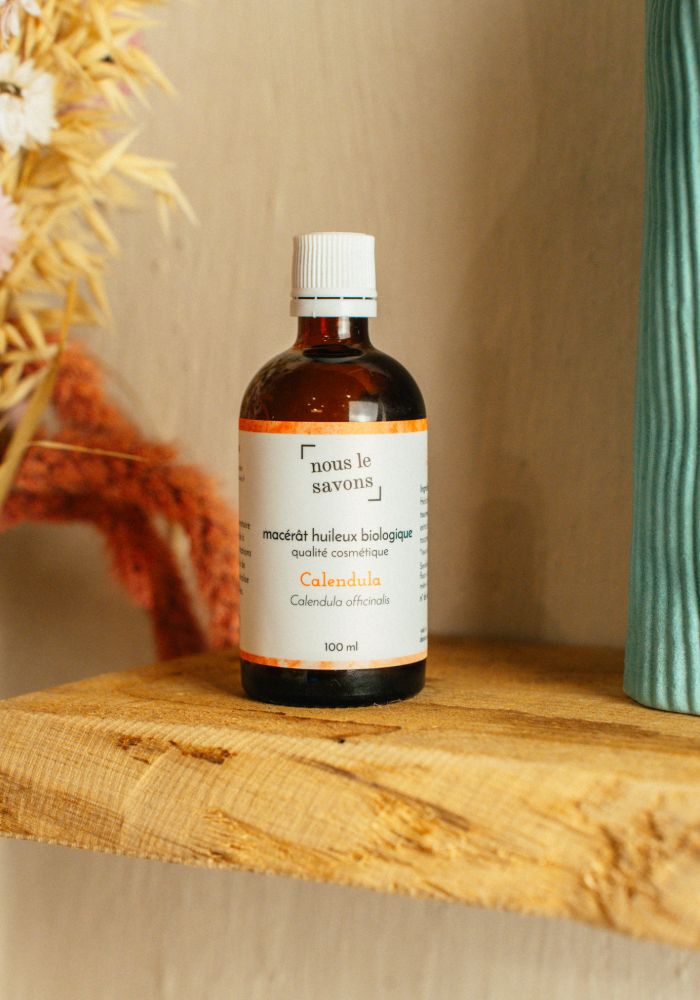Macérât huileux calendula Bio fait en France : apaise et régénère votre peau