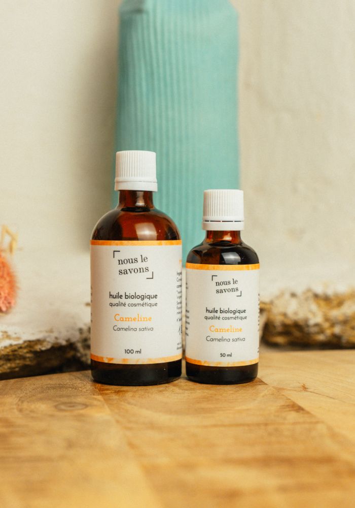huile pure et biologique de cameline, adoucissante et apaisante