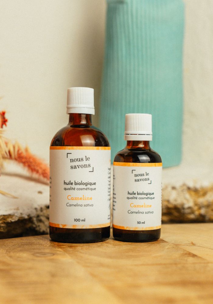 huile pure et biologique de cameline, adoucissante et apaisante