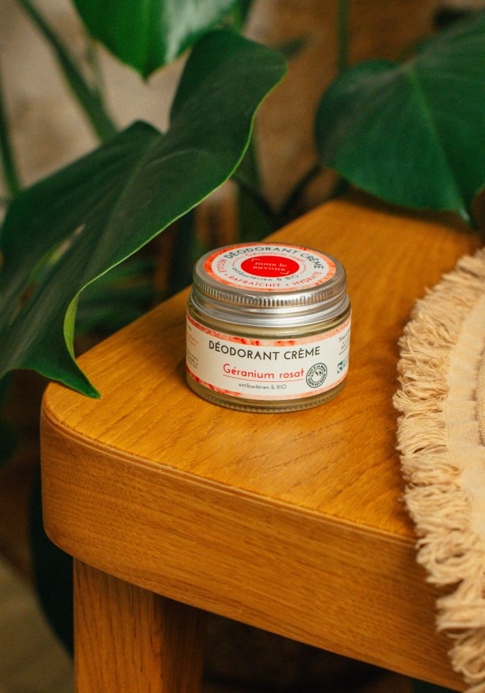 Déodorant géranium rosat bio 100% naturel et fait en France