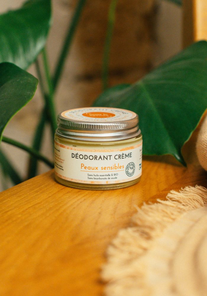 Déodorant peau sensible bio 100% naturel et fait en France, hypoallergénique