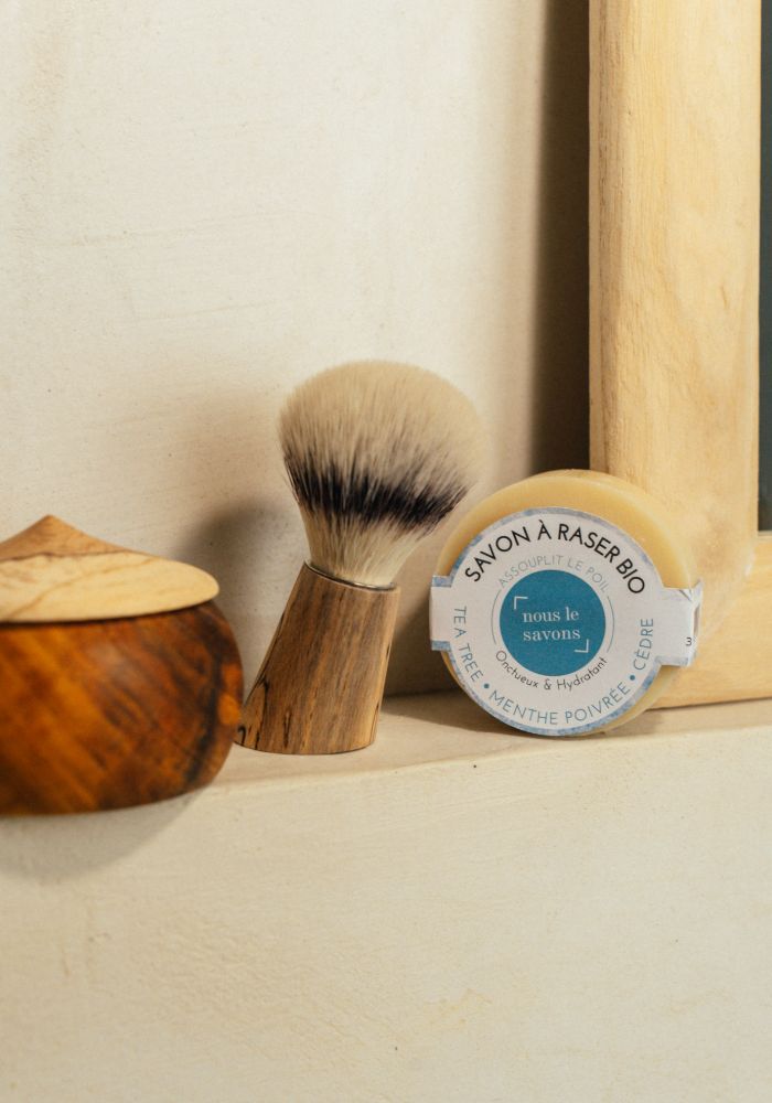 Bol de rasage en bois