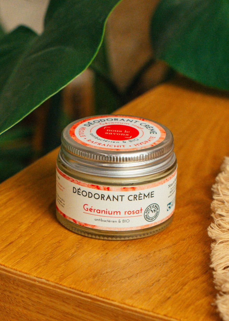 Déodorant géranium rosat bio 100% naturel et fait en France