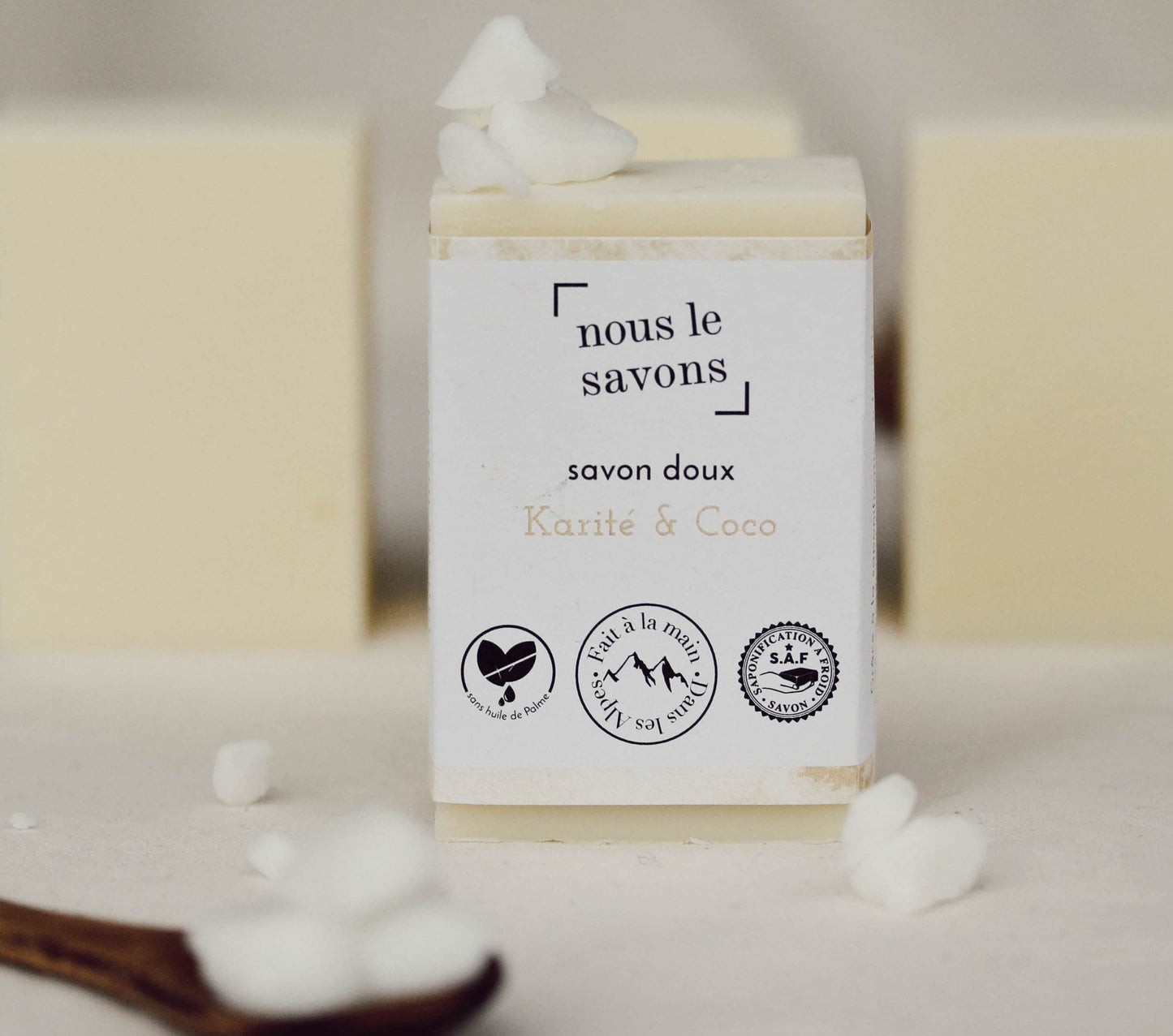 savon solide doux bio karité coco fabriqué artisanalement à Grenoble