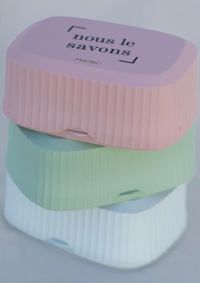 Boite à savon 100% recyclée fabriquée en France