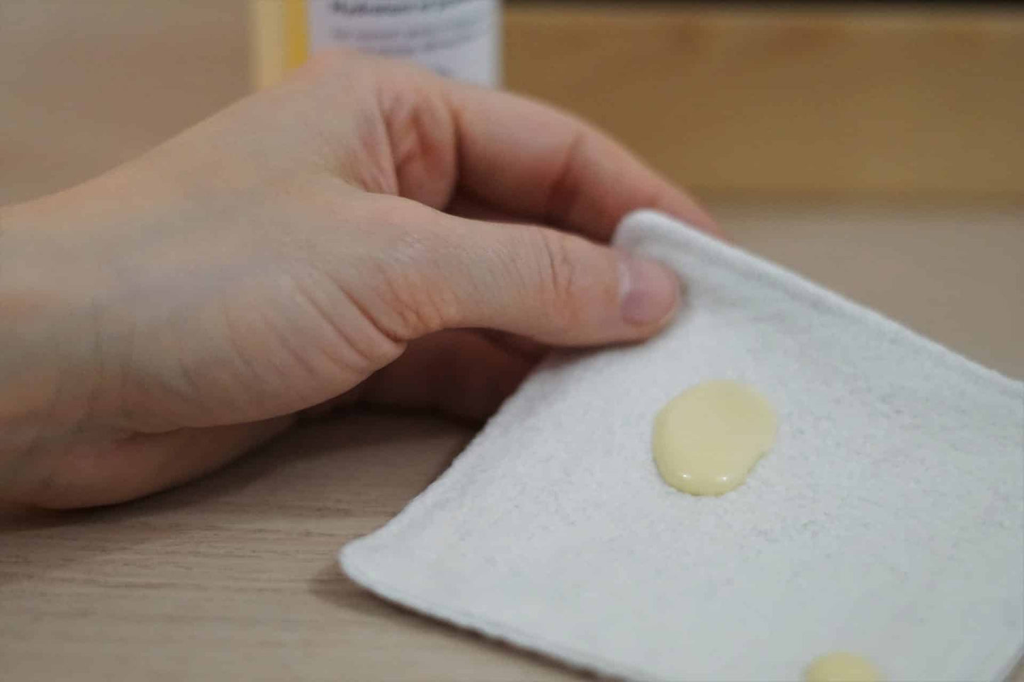 Carré démaquillant en coton BIO fait à la main en France